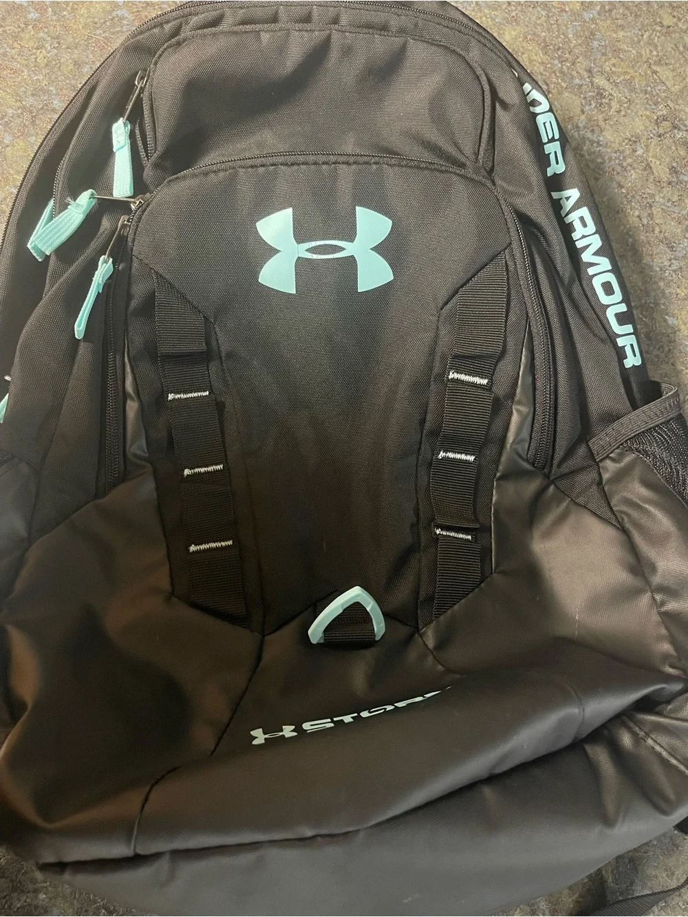 Under Armour Black and Teal Accent Backpack